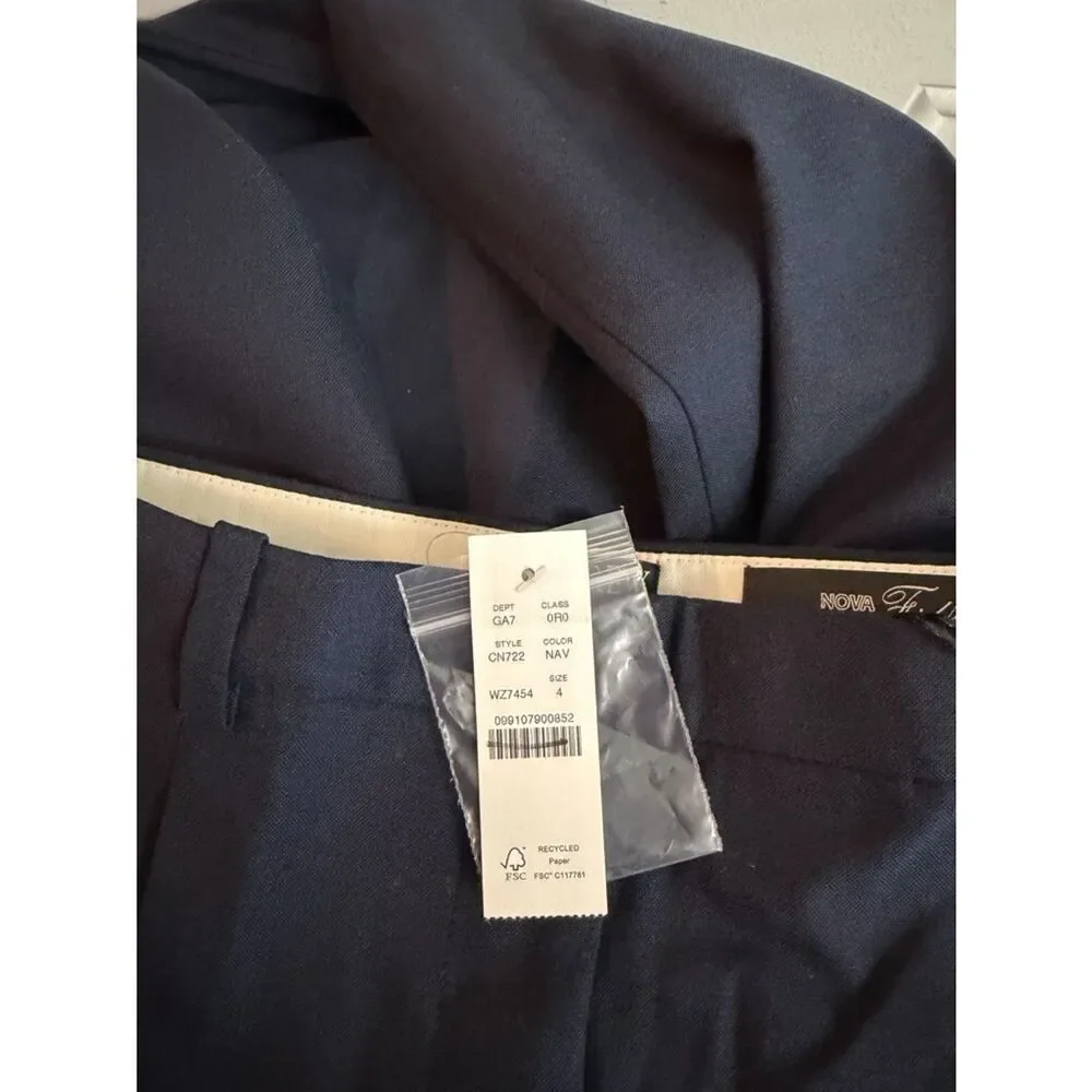 J.Crew Essential wide-leg pant in Italian studio wool blend NWT Size 4